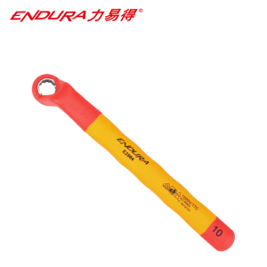 力易得 双色VDE绝缘梅花扳手 电工扳手 9mm E2963 1把(货期3-5天)