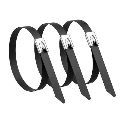 盛京联硕 不锈钢喷塑扎带 金属扎带5.6×1100mm根