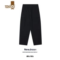 YANXUJNXS/日系口袋工装裤男女秋季潮牌宽松直筒阔腿休闲裤子