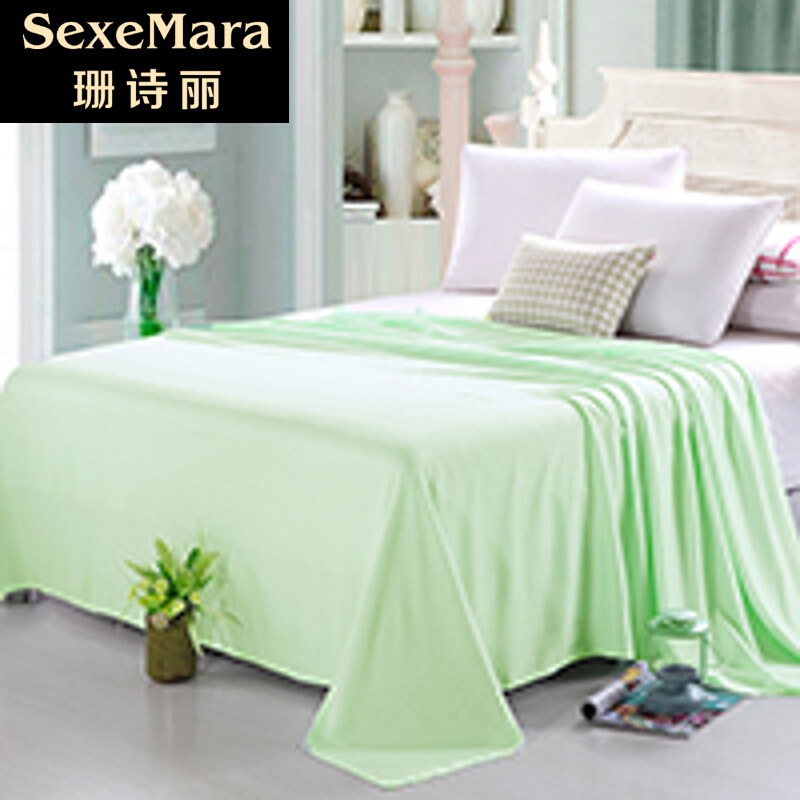 珊诗丽【婴儿，儿童，尺寸】圣棉毛巾被竹纤维盖毯单双人夏季空调毯夏凉被午休毛巾毯