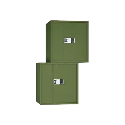 阿拉贡军绿色保密柜电子密码文件柜保险柜国保指纹锁分体资料档案矮柜分体双节保密柜(国保锁)