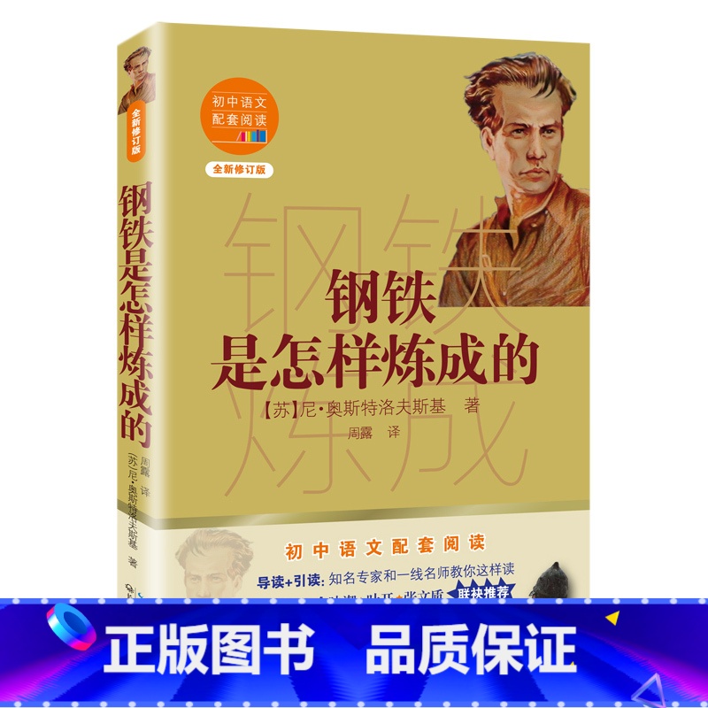 [正版]书店 钢铁是怎样炼成的 八年级下册 尼奥斯特洛夫斯基著 初中语文配套阅读新版俄语翻译家周露经典全译本 13-15