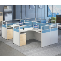 奥派克(AOPIK) 办公屏风 W1400*D1400*H1200 蓝色小清新款的办公屏风