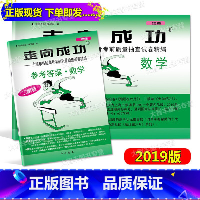 [正版]2019年版 走向成功 高考数学二模卷(试卷+参考答案) 2019上海高考二模卷数学 上海市各区县高考考前
