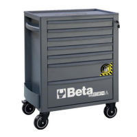 百塔(BETA) RSC24A/7-A 7抽屉工具车,带SAFETY-SYSTEM
