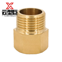 云型巨 铜内外丝直接 铜管件黄铜管件 DN15 单位:个