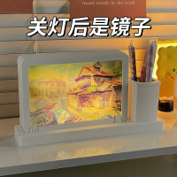 生日礼物女男实用十八镜子灯光画小夜灯摆件七夕情人节礼物 镜面 小卖部