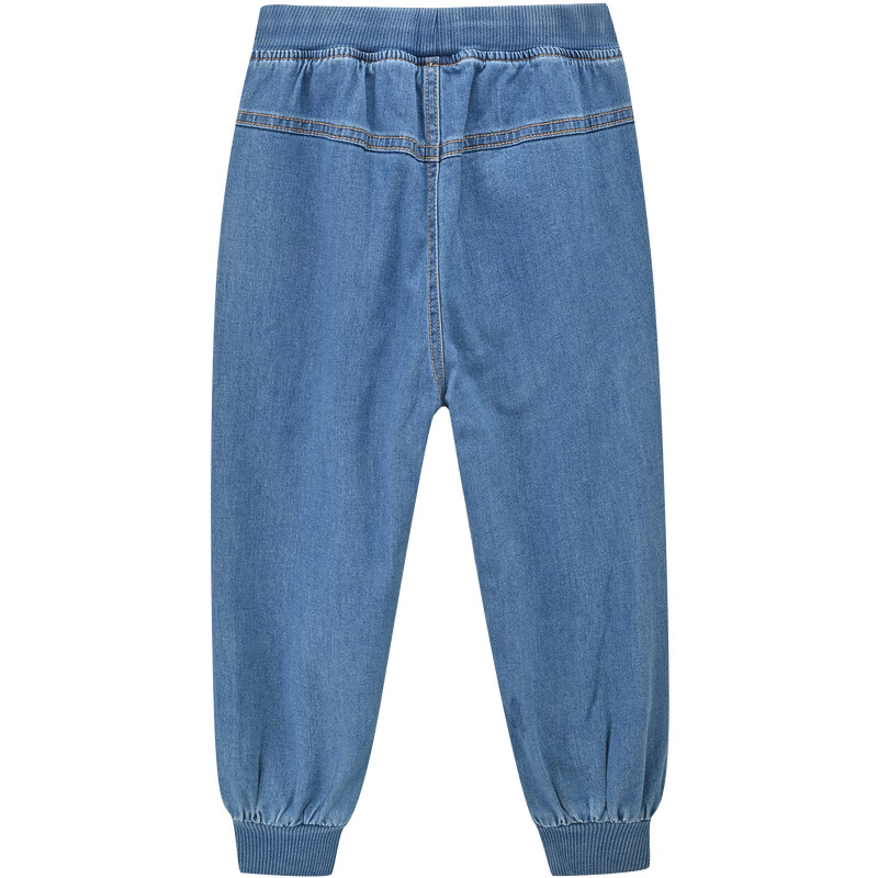 [新品5折价:95元]铅笔俱乐部童装2025冬装新款男童长裤中大童双层加绒牛仔裤儿童保暖裤