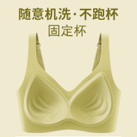 大胸显小内衣女无钢圈固定杯防下垂小胸薄款无痕聚拢调整型文胸罩_1