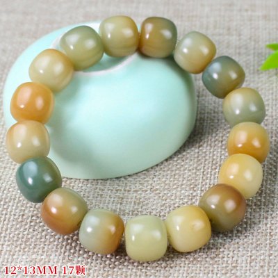 小青柠菩提根手串文玩小众古风新中式手链男女情侣饰品礼物绕指柔送女朋友老婆情人节七夕生日礼物