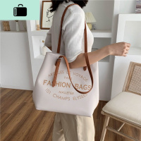 包包2020新款潮大容量托特包印花手提包漂亮的单肩包百搭撞色大包NEW LAKE女士单肩包