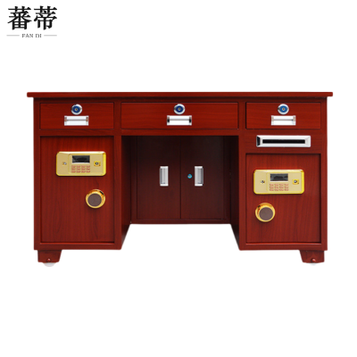 蕃蒂电子保险桌1.3米双柜张