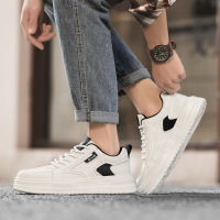 男鞋2025新款春季潮牌高级感百搭板鞋青少年增高运动休闲小白潮鞋