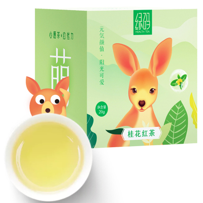 苏宁会员专享-绿码桂花红茶20g/10包x2小袋装茶叶冷泡茶小包桂花茶奶茶茶包