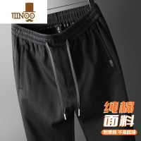 YANXU男裤宽松直筒款男士运动裤中老年爸爸裤子休闲裤秋季卫裤