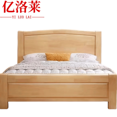 亿洛莱 单人实木床床头柜 1200*2000mm 套