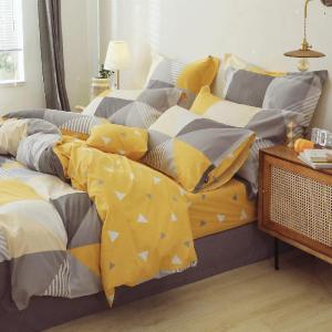 美帮汇家纺全棉四件套北欧简约全棉床上用品床单三件套梦旅之境