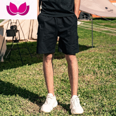 七斓夏季工装短裤男款潮牌休闲运动裤宽松男士五分裤子外穿中裤