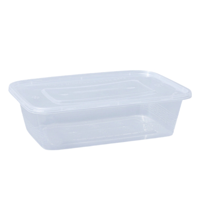 曼迩丹 一次性餐盒 650ml方形带盖 /个