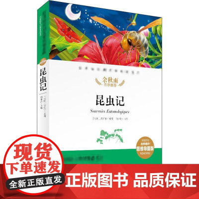 昆虫记 名师精评思维导图版经典文学名著金库6-14岁小学生 读课外书籍青少年益智认知开发儿童暑假 读世界名著天地出版社出