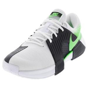 Nike/耐克女网球鞋新款轻盈透气耐磨舒适稳定减震运动鞋 White_and_Poison_Green 35.5