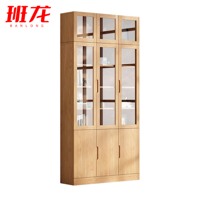 班龙木书柜三门台