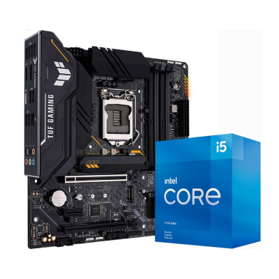 英特尔(intel)11代酷睿i5-11400F盒装CPU+华硕TUFGAMINGB560M-PLUS重炮手六核CPU主板游戏套装