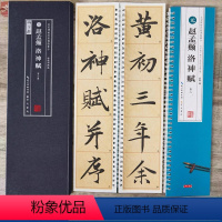 洛神赋临摹卡2册 [正版]赵孟頫洛神赋 名家碑帖近距离临摹字卡(2册全文米字格高清放大本+原帖墨迹) 赵孟頫赵体行书书法