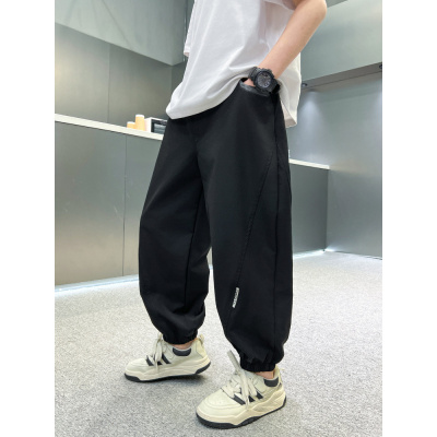 儿童装男童夏装防蚊裤2025新款大童薄款夏季宽松休闲男孩运动裤子