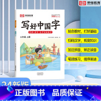 三年级上册 [正版]荣恒2024版小学生写好中国字练字帖正楷临摹儿童硬笔楷书一二三四上下册语文同步练字帖课课练控笔训练五