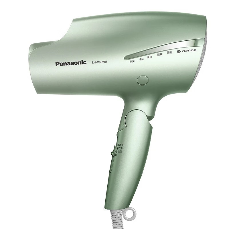 松下(Panasonic)电吹风机EH-MNA9H家用吹风筒负离子电风吹大功率9h智能冷热风纳米水离子全新9系纳诺怡