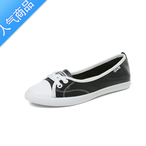 SUNTEKVV纯皮女鞋2023春夏新款一脚蹬浅口小白鞋平底舒适休闲透气单鞋