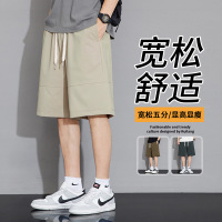 男装夏季新款短裤男简约纯色五分裤百搭基础款宽松运动裤源头厂家