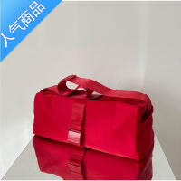 封后运动健身包防水吐司包大容量休闲红色牛津布单肩斜挎行李袋旅行包女斜挎包