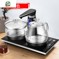 全自动上水烧水壶泡茶机专用功夫茶套装电热茶台一体抽茶具煮家用 FENGHOU 黑色(加净水器转接头)