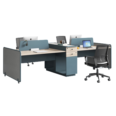 慧采云 办公家具职员办公桌电脑桌4人屏风隔断简约现代工位桌办公室办公桌椅组合