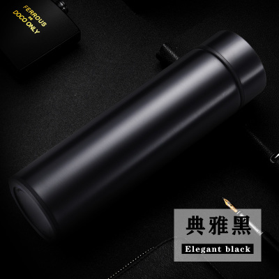 保温杯定制logo礼品杯定做广告杯批发商务开业纪念水杯子刻字商务黑500ml（推荐）（收藏加购优先发货）