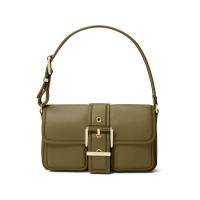 迈克·科尔斯(MICHAEL KORS)女士真皮翻盖可调节肩带单肩包实用拉