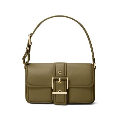 迈克·科尔斯(MICHAEL KORS)女士真皮翻盖可调节肩带单肩包实用拉