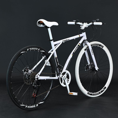 死飞自行车变速男女成年人超轻公路赛车充气车胎网红学生单车