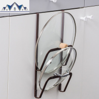 橱柜后挂架创意厨房用品用具小工具收纳挂件锅盖架放锅盖的架子 三维工匠收纳层架