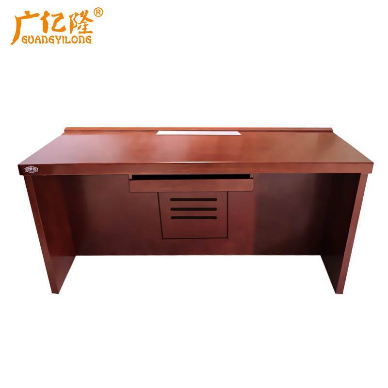 广亿隆升降电脑桌隐藏式显示屏办公桌