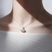 北京黄金女士日韩风格925银项链送恋人独特设计优雅时尚