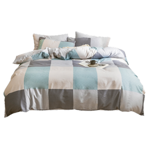 伊伊爱 都市生活新品全棉格子系列单被套