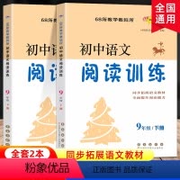 [正版]初中语文阅读训练 9年级初三 上册+下册共2本 同步阅读能力培养练习册练习题 新阅读训练营 九年级 全面提升阅