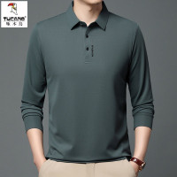 啄木鸟男士长袖t恤polo衫秋冬季休闲轻商务打底衫时尚翻领正装
