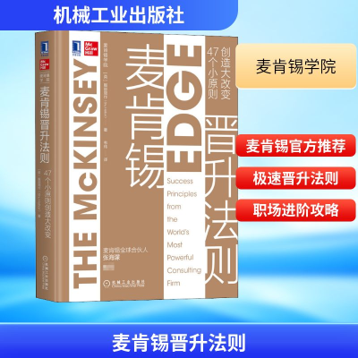 正版新书]麦肯锡晋升法则 47个小原则创造大改变(英)服部周作 著