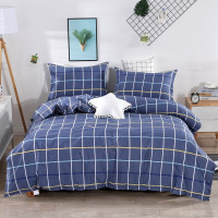 洛菲源 全棉斜纹床上用品三件套 被套160*210cm床单160*220cm枕套48*74 套