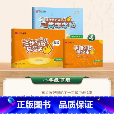 [二类字套装]一年级下册 [正版]二类字字帖三步写好规范字一二三四五年级人教版专项同步练字帖上下册笔顺引导规范书写描红本