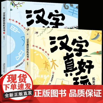 正版汉字真好玩立体机关书全2册3-6-7-8岁幼小衔接学前识字有故事的汉字宝宝启蒙游戏书幼儿园儿童识字一年级课外阅读立体